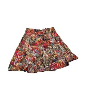 Muppets Character Collage Print A-Line Skirt with Pockets - Jim Henson Fan Art